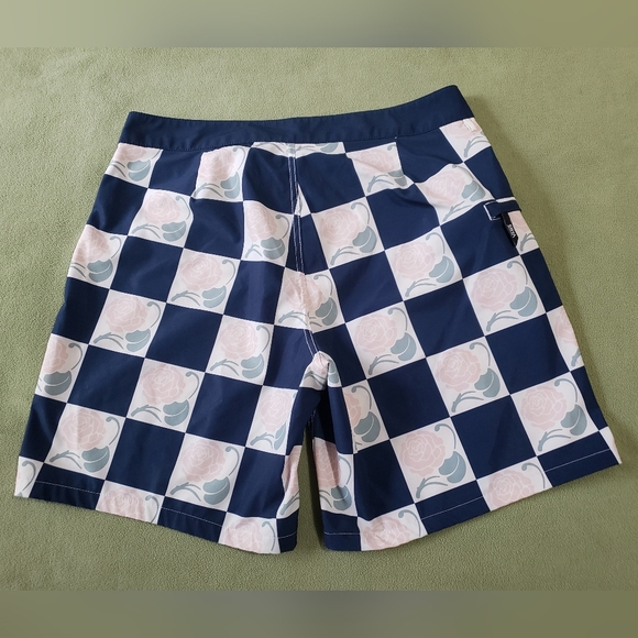 Vans Checkerboard Roses Swim Trunks - Picture 8 of 11